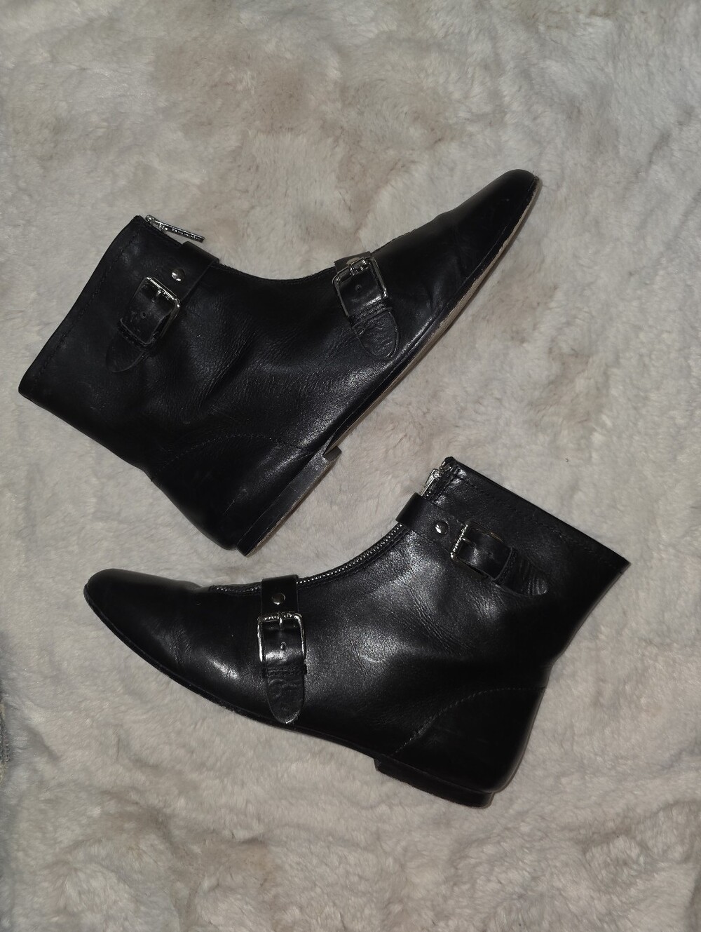 Michael Kors RARE Winklepickers Pike Vintage Goth Wyatt Buckle Pointed Boots 10